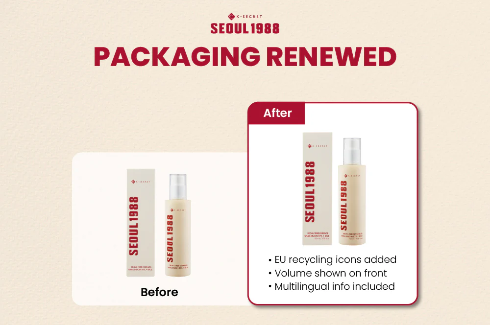 KSECRET SEOUL 1988 Essence : Snail Mucin 97% + Rice 100ml